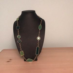 Two Tone Green Necklace